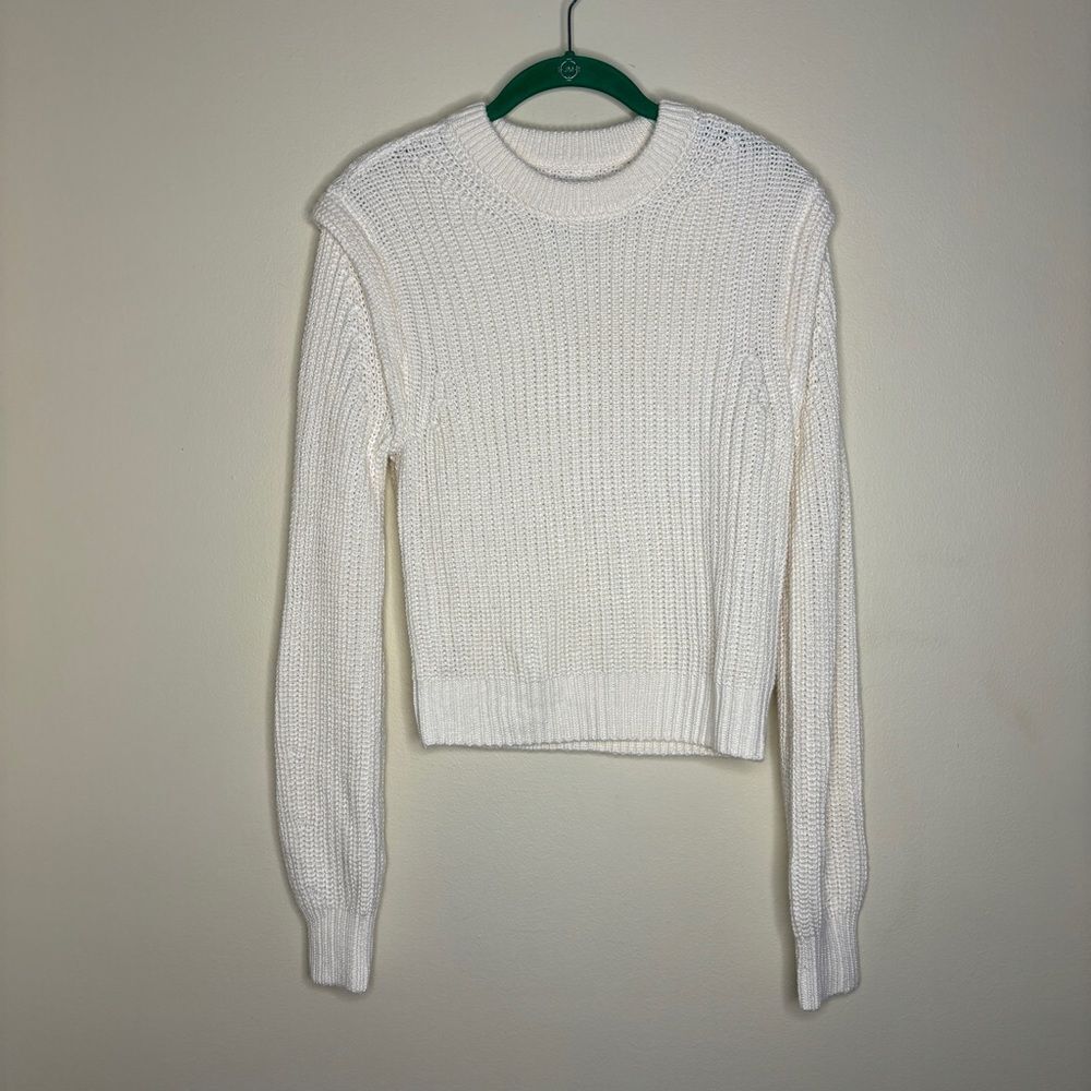 Abercrombie & Fitch Womens Knit Sweater White XS